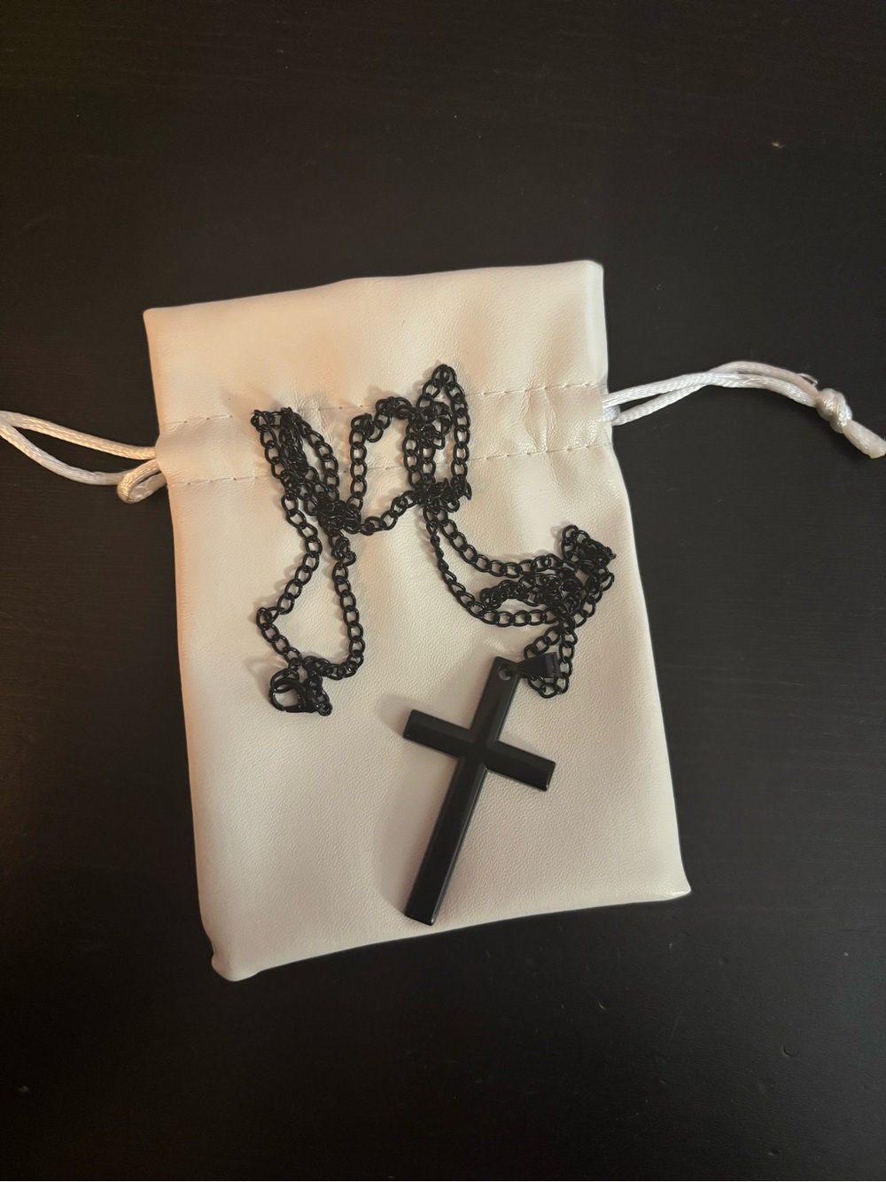Black Cross Pendant Necklace - Men’s Fashion Jewelry